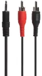 Connectech Beslagmbler 3,5 mm JACK &ndash; 2xPHONO HAN 10 m