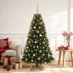 Dirbtinė Kalėdų eglutė su burbulais 120 cm 150 LED &Scaron;ilta balta