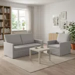 Sofa Sofos komplektas 2 pcs Debesų pilka Audinys