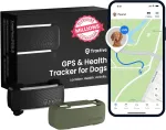 Tractive GPS antkaklis &scaron;unims su sveikatos stebėjimu, IP68, iki 14 d. veikimo