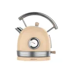 Cecotec Thermosense 420 Vintage Light rusvai gelsvas virdulys beige/stainless steel 2 200 watts 1.8 liters