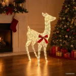 3D Kalėdų elnias LOVIISA 110 LED &Scaron;ilta balta 70 x 26 x 100 cm