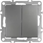 Toolight Dvigubas Jungiklis Oste Jnh007-w Pilkas