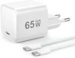 YISH USB-C GaN įkroviklis 65 W su 1 m USB-C laidu TR417002