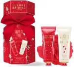 Grace Cole Fig & Cranberry Body Care Gift Set with Sponge 3 pcs