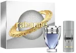 Paco Rabanne Invictus rinkinys tualetinio vandens pur&scaron;kiklis 100ml + pur&scaron;kiamas dezodorantas 150ml