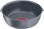 Lagostina Ingenio Mineralis Žalias keptuvė, 26 cm skersmens, 100% perdirbta, skirta dujinėms, orkaitės ir indukcinėms viryklėms, su kepimo indikatoriumi, nuimama rankena ir lanksčiu pagrindu