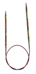 Knitpro 80 cm x 2.75 mm Symfonie fiksuoti apvalūs virbalai, įvairiaspalviai