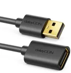 Usb 2.0 prailginimo kabelis A/a &ndash; juodas 3 m