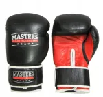 Masters bokso, muay thai, kikbokso pir&scaron;tinės rbt-301 juodos odinės 16 oz