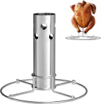 Well grill nerūdijančio plieno vi&scaron;tienos kepimo stovas su nuimamu aromato indu, vi&scaron;tienos stovas, vi&scaron;tienos laikiklis daugumai dujinių grilių ir orkaičių