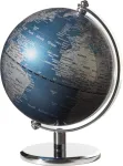 Troika Gagarin mini gaublys, skersmuo 13 cm, metalinė mėlyna jūra ir sidabro spalvos sausumos pavir&scaron;iai, chromuotas metalinis pagrindas, mink&scaron;tas veltinio pagrindas, kilnojamas a&scaron;is - gražioje dėžutėje, puikiai tinka kaip dovana
