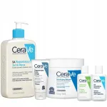 Cerave ribotas rinkinys balzamas, gelis 473ml, rankų kremas + dovana