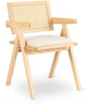 Fotelis Mebel Elite Ažūrinė kėdė, ąžuolo ir smėlio spalvos