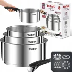 Puodų ir keptuvių rinkinys indukcijai ir dujoms Tefal, 4 dalių