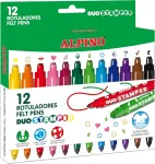Alpino Duo Stamp žymekliai, 12 vnt., dvipusiai, vaikams