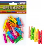 Aliga spalvotos medinės segtukai nuotraukoms, scrapbooking'ui, 3,5 cm