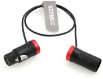 Stiprintuvas Szrmcc xlr kabelis xlr 3 kontaktų ki&scaron;tukas į 3 kontaktų xlr lizdą žemo profilio garso kabelis, skirtas sound devices 633 688 788t 302 552 zaxcom įra&scaron;ymo įrenginiui zoom f8 (raudonas dangtelis)