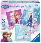Ravensburger 3 dėlionės &bdquo;Disney Ledo &scaron;alis&ldquo;, 25&ndash;49 det., nuo 4 m.