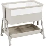 Bedside travel cot Dream 55 rusvai gelsvas
