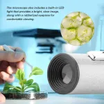 Mikroskopas, Fydun 100x mini led didinamasis stiklas juvelyrams didinamasis stiklas + krep&scaron;ys rankinis mikroskopas