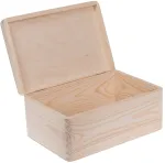 Medinė dėžė su dangčiu 30x20cm, pu&scaron;is, dekupažui