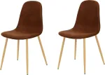 La Chaise Spola Alberca kėdė, audinys, lazdyno rie&scaron;uto ruda, 45 cm (p) x 53 cm (g) x 87,5 cm (a)