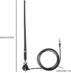 Attisfiera lanksti jūrų radijo antena, skirta jūrų laivams, jachtoms, keturračiams, Utv, traktoriams, sunkvežimiams, Vhf Rv, motociklams, pontonams, Fm Am