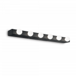 Sieninis &scaron;viestuvas Ideal Lux Wall lamp with 6 lights PRIVE', E14, juodas