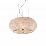 Pakabinamas &scaron;viestuvas Ideal Lux Suspended lamp with 6 lights PASHA', E14, transparent