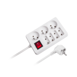 REBEL elektros tinklo ilgintuvas su jungikliu 7 lizdai 3m - 1.5mm