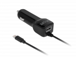 M-Life automobilinis įkroviklis Apple iPhone iPad + USB 2100 mA