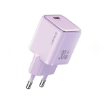 USAMS Tinklo įkroviklis 1xUSB-C PD30W 3A (only head) PD3.0 Fast Charging violetinis X-ron Series CC186TC03 (US-CC186)