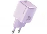 USAMS įkroviklis 1xUSB-C PD30W 3A (tik antgalis) PD3.0 greito įkrovimo violetinė X-ron serijos CC186
