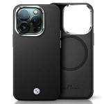 Dėklas Apple iPhone 15 Pro BMW Signature Wrapped Metal MagSafe (BMHMP15L23PUFWK) juodos spalvos