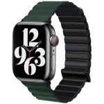Beline apyrankė Apple Watch Magnetic Pro 38/40/41mm juodos ir žalios spalvos box