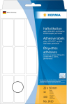 HERMA Multi-purpose labels 20x50 mm baltas paper matt hand inscription 480 pcs. - Baltas - Rounded rectangle - Cellulose,Paper - Germany - 20 mm - 50 mm