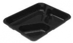 Multi Dėklas 3 skyrių 2227-3A CPET 150/210/400 ml 227 x 178 x 30 mm juodas, 492 vnt./dėžėje