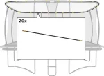 Berg Ultim Safety Net DLX XL - Set Tent Tubes 5x5