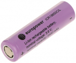 LI-ION AKUMULIATORIUS BAT-ICR18650CIL/EP 3.6 V EUROPOWER