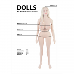 Dolls By Shots Shots Mandy Standing Life-Size Anatomical Doll TPE Flexible System