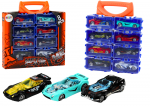 Lean Toys Metalinių automobilių rinkinys lagaminėlyje, 8 vnt.