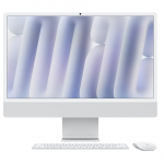 Stacionarus kompiuteris iMac 24 colių 4,5K tinklainės nanotekstūros stiklas, Apple M4 10C CPU, 10C GPU/16GB/256GB SSD/Sidabrinis/INT