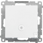 &bdquo;Kontakt-Simon&ldquo; kryžminis jungiklis &bdquo;Kontakt-Simon 55 TW7L.01/111&ldquo; su LED ap&scaron;vietimu, laiptų piktogramų modulis 10 AX, 250V~, &bdquo;Balta matt&ldquo; greitosios jungtys