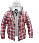 Flaneliniai apiltinti markiniai su gobtuvu dydis XXL