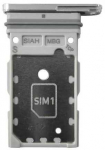 SIM kortelės laikiklis Samsung S918 S23 Ultra Dual Sky Mėlyna/Lime ORG