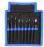 Metalinių pincetų rinkinys UF-TOOLS - ESD-9 (9vnt)