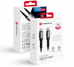 USB C į USB C laidas Forcell F-Energy QC4.0 PD 5A 240W Cafule 1,2 m C263 juodas