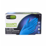 AVO+ GIOSTYLE Nitrilo vienkartinės pir&scaron;tinės 100 vnt. mėlynos S dydžio 24x8,5x0,05cm