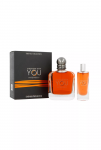 Set Emporio Armani: Stronger With You Intensely Eau De Parfum For Men, 100 ml + Stronger With You Intensely Eau De Parfum For Men, 15 ml